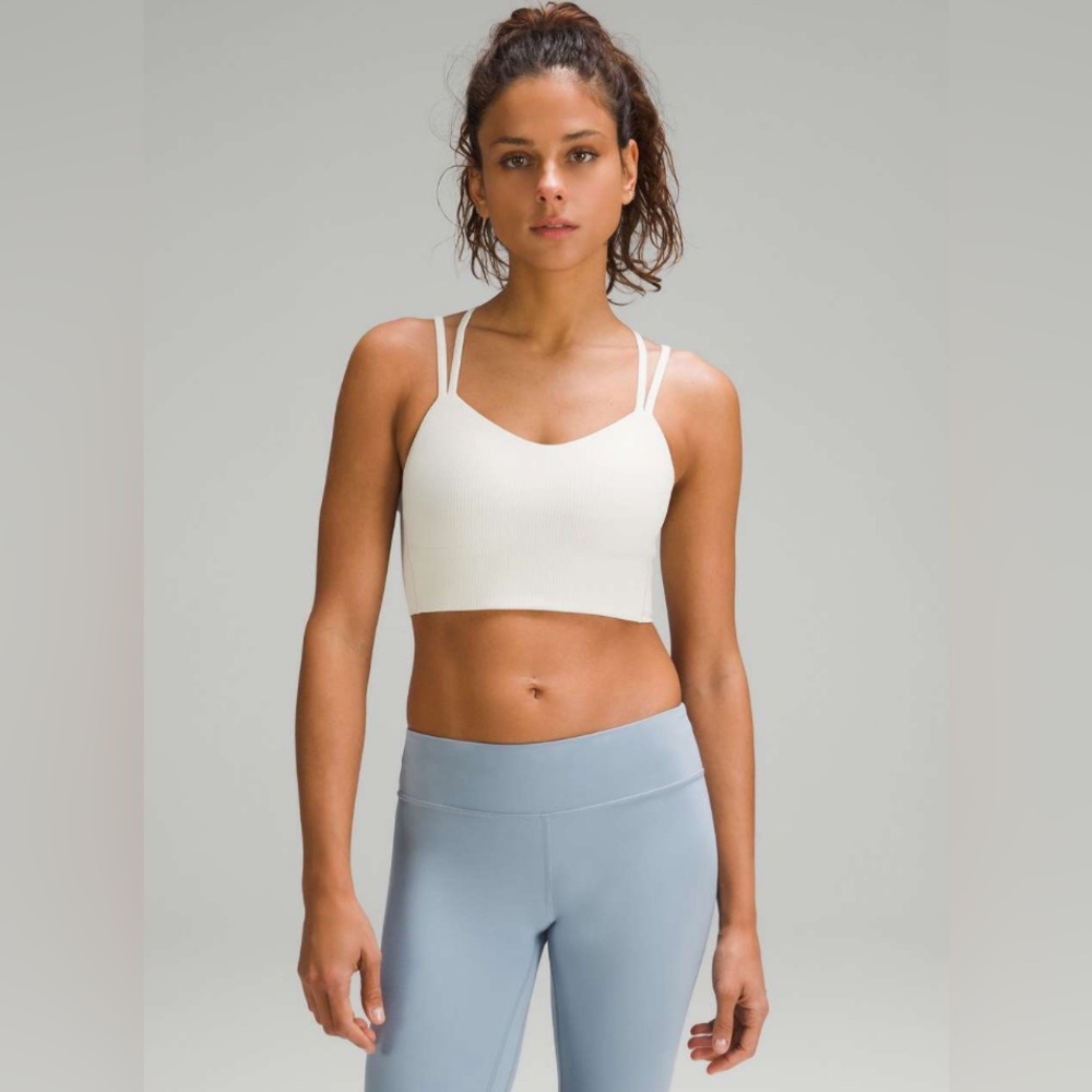 Like New Lululemon Like a Cloud Ribbed Longline Bra *Light Support, B/C Cup